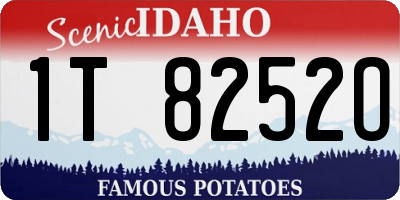 ID license plate 1T8252O