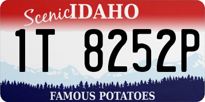 ID license plate 1T8252P