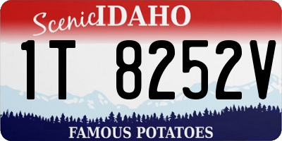 ID license plate 1T8252V