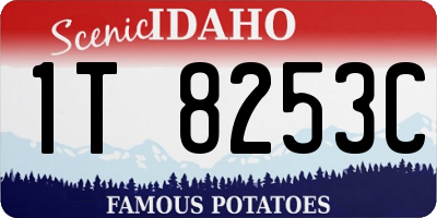 ID license plate 1T8253C