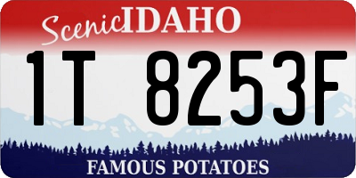 ID license plate 1T8253F