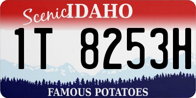 ID license plate 1T8253H
