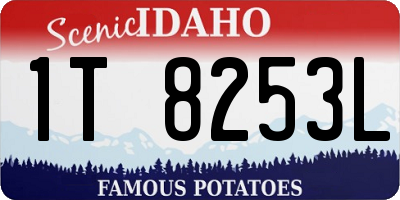 ID license plate 1T8253L