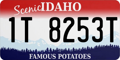 ID license plate 1T8253T