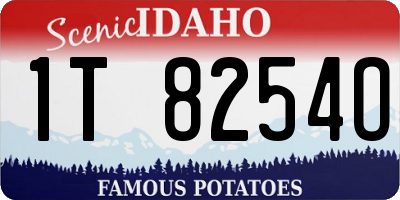 ID license plate 1T8254O