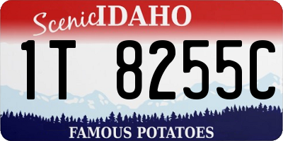 ID license plate 1T8255C