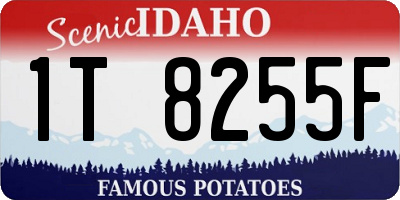 ID license plate 1T8255F