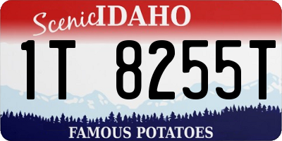 ID license plate 1T8255T