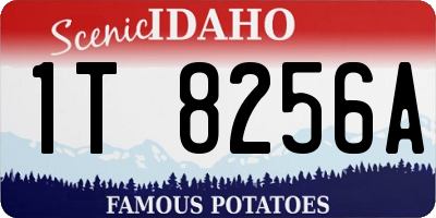 ID license plate 1T8256A