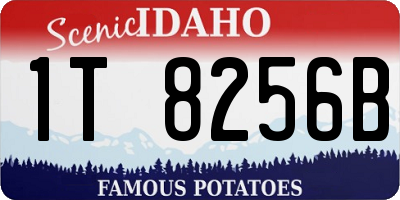 ID license plate 1T8256B