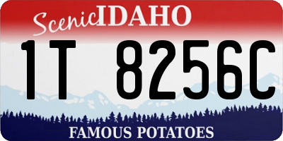 ID license plate 1T8256C