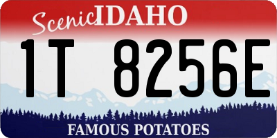 ID license plate 1T8256E