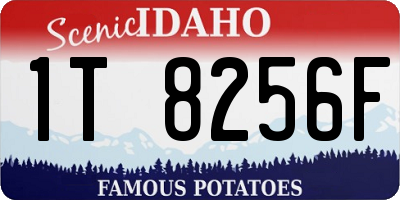 ID license plate 1T8256F