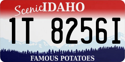ID license plate 1T8256I
