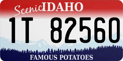 ID license plate 1T8256O