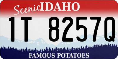 ID license plate 1T8257Q