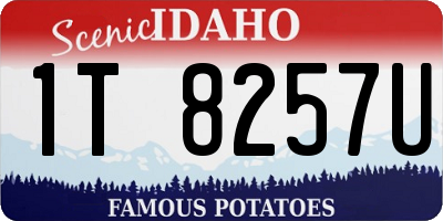 ID license plate 1T8257U