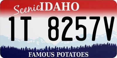 ID license plate 1T8257V