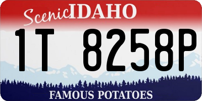 ID license plate 1T8258P