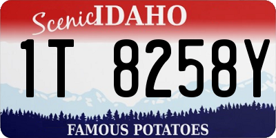 ID license plate 1T8258Y