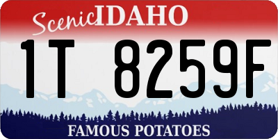ID license plate 1T8259F