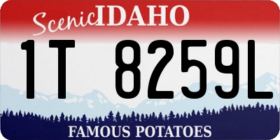 ID license plate 1T8259L