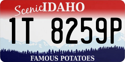 ID license plate 1T8259P