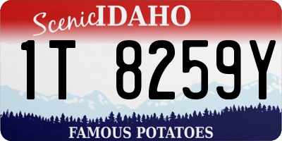 ID license plate 1T8259Y