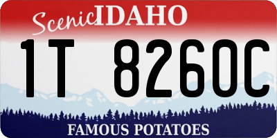 ID license plate 1T8260C