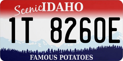 ID license plate 1T8260E