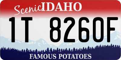 ID license plate 1T8260F
