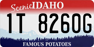 ID license plate 1T8260G