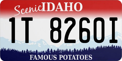 ID license plate 1T8260I