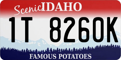 ID license plate 1T8260K