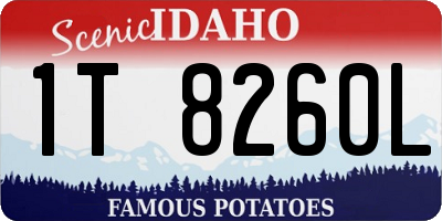 ID license plate 1T8260L