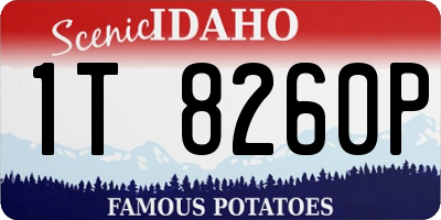 ID license plate 1T8260P