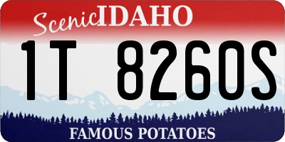 ID license plate 1T8260S