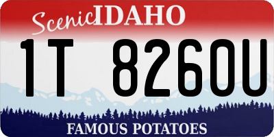 ID license plate 1T8260U