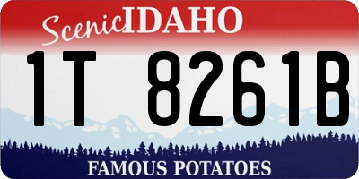 ID license plate 1T8261B