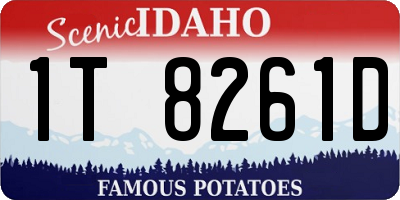 ID license plate 1T8261D