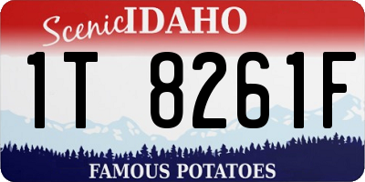 ID license plate 1T8261F