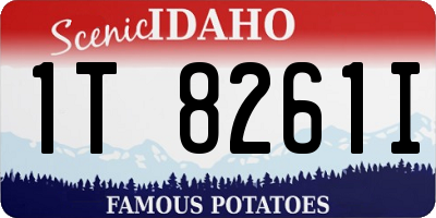 ID license plate 1T8261I