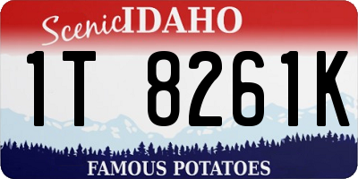 ID license plate 1T8261K
