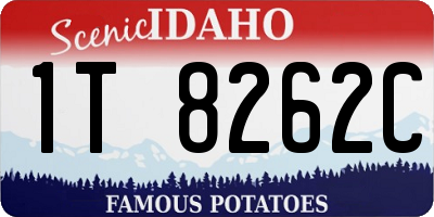 ID license plate 1T8262C