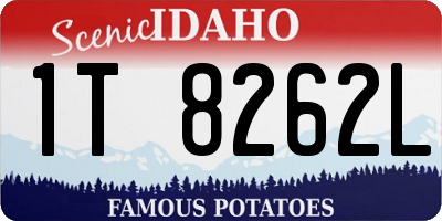 ID license plate 1T8262L
