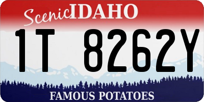 ID license plate 1T8262Y