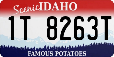 ID license plate 1T8263T