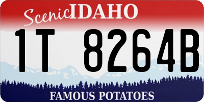 ID license plate 1T8264B