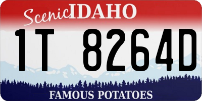 ID license plate 1T8264D