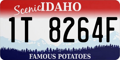 ID license plate 1T8264F